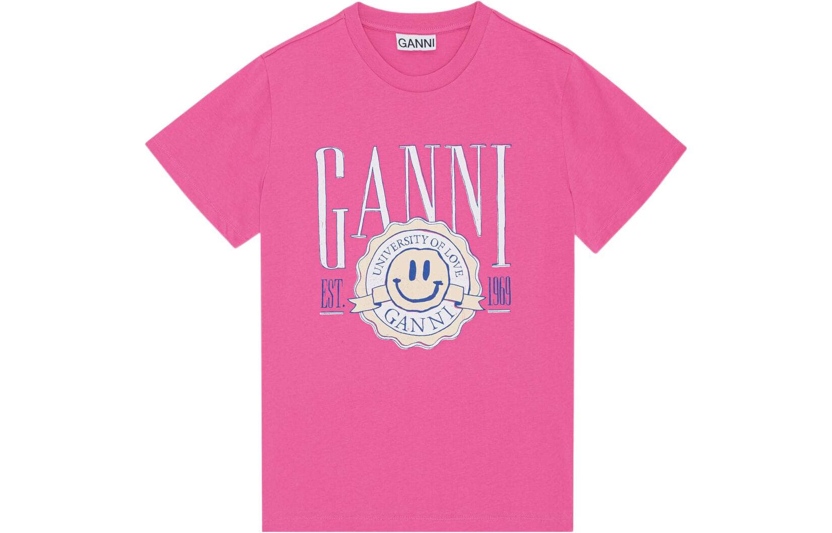 Футболка GANNI SS22 University of Love LogoT - изображение 1