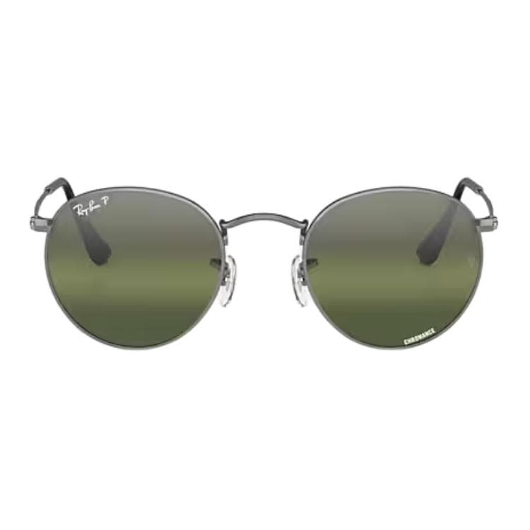 Солнцезащитные очки RayBan Металлические Круглые Солнцезащитные Очки Унисекс Серебряные - изображение 2