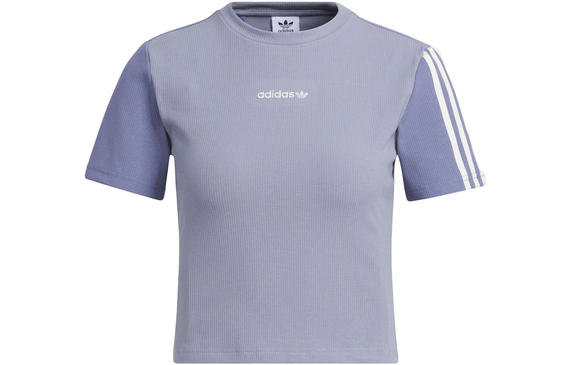 Adidas Originals CROP TOP Женские Серебристо-Серый Фиолетовый - изображение 1