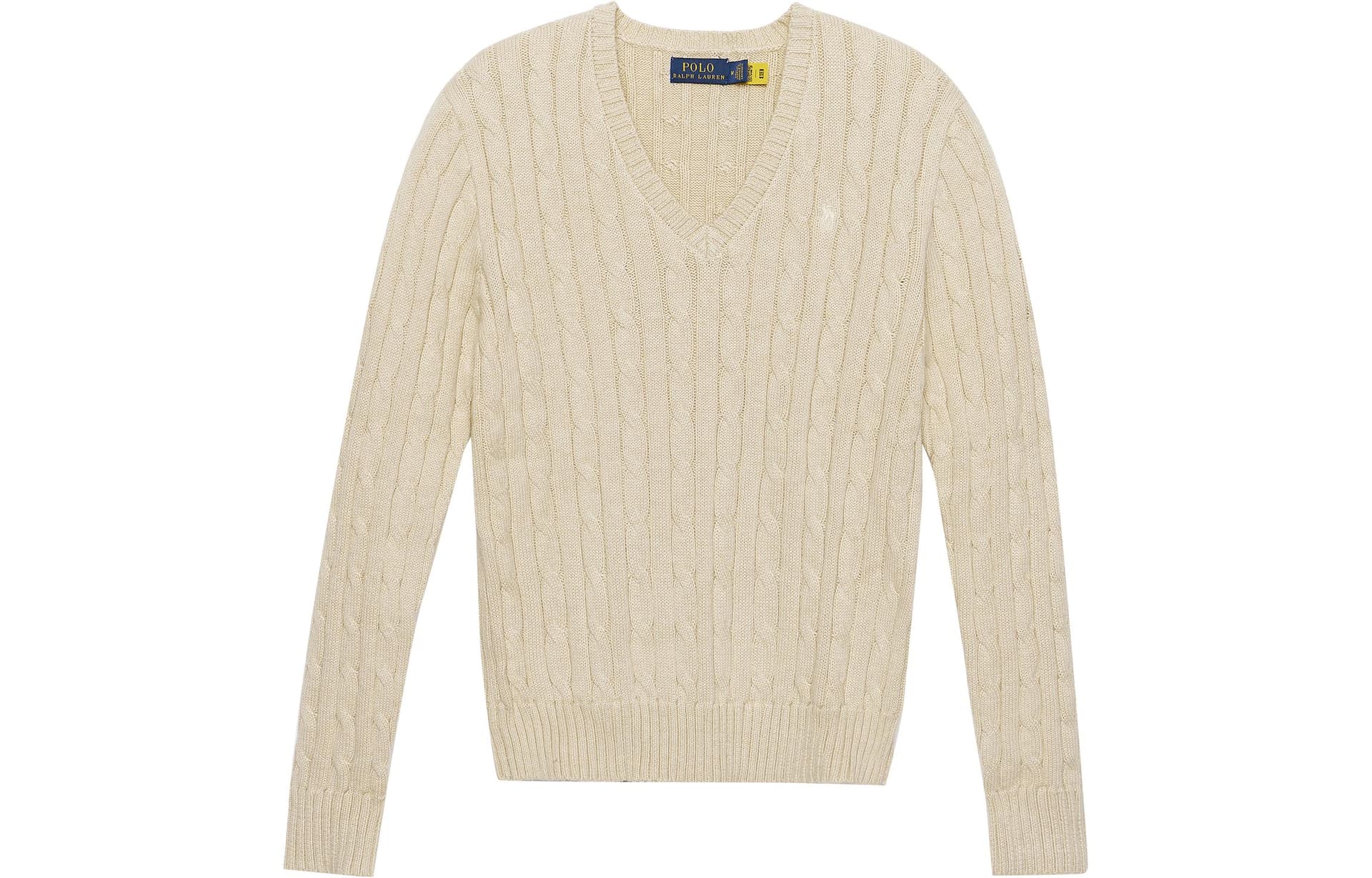 Кардиган Polo Ralph Lauren FW22 Свитер Стандартный размер Женские Овсяный - изображение 1