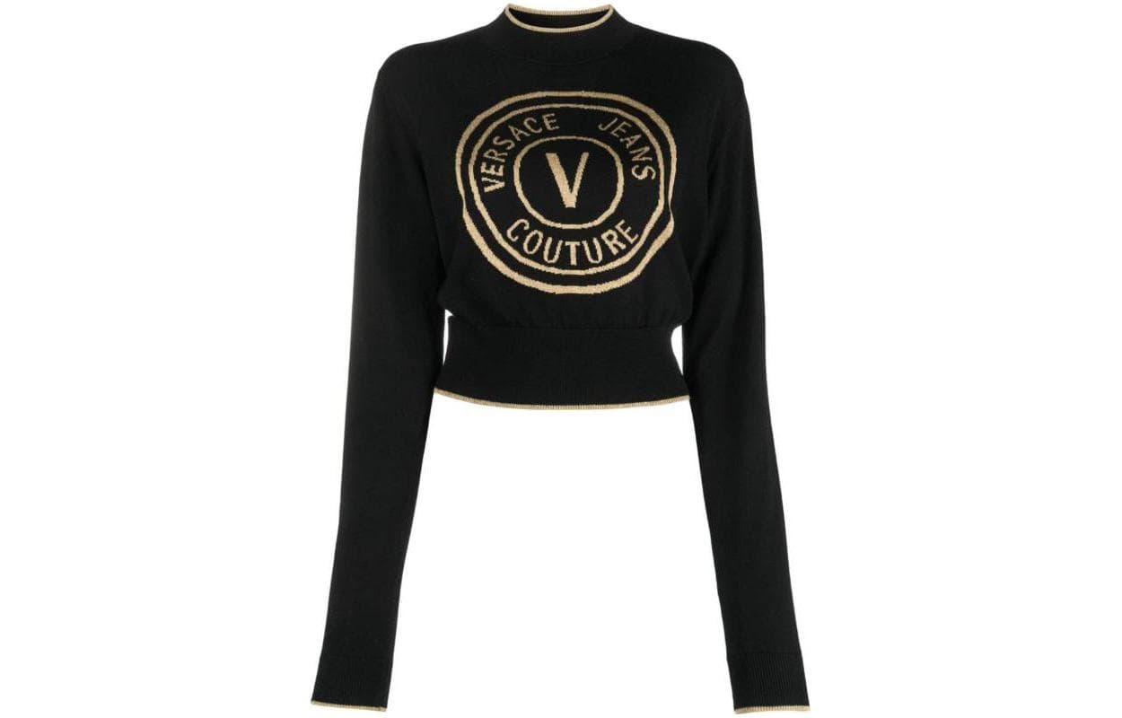 Кардиган VERSACE JEANS COUTURE Свитер Женский Черный - изображение 1