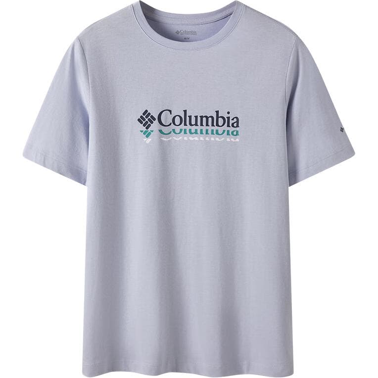 Футболка Columbia Urban Outdoor Горный стиль Круглый вырез Принт с буквами Короткий рукав Футболка Женский Серый - изображение 1