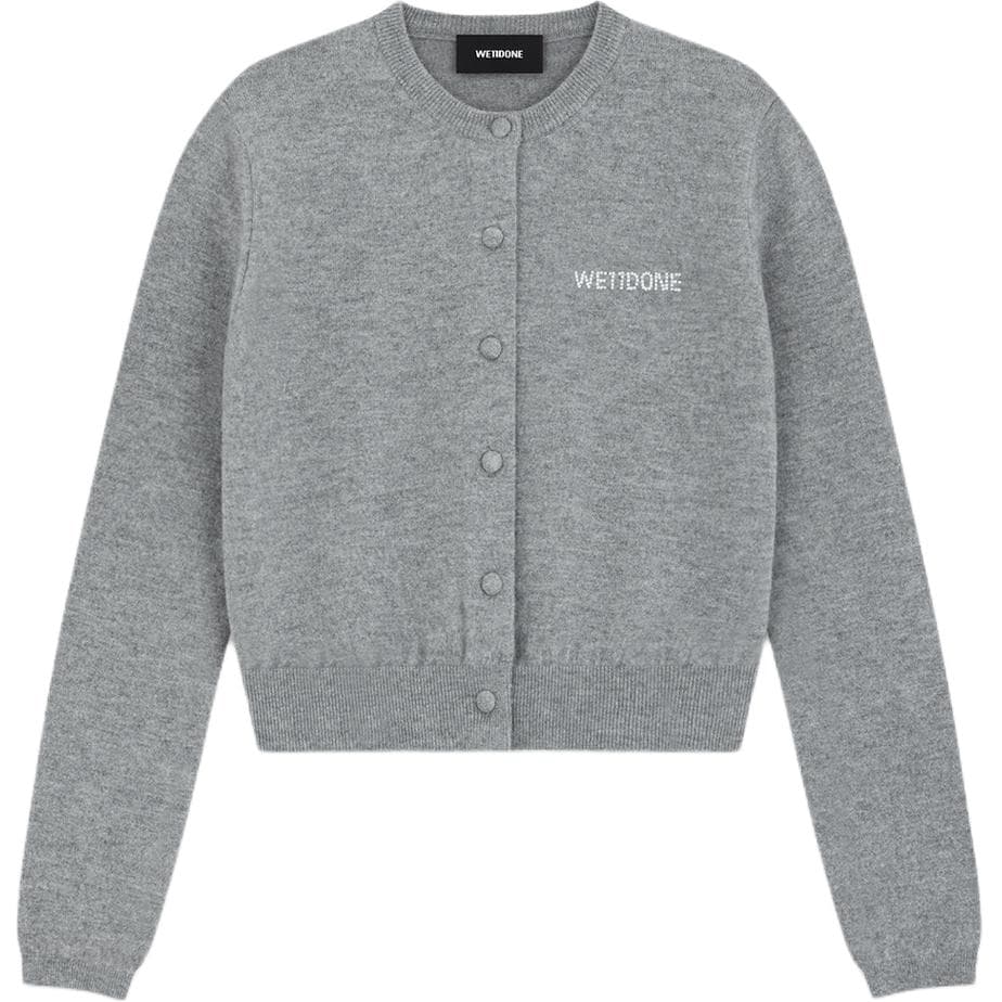 Кардиган WE11DONE FW24 Свитер Женский Серый - изображение 1