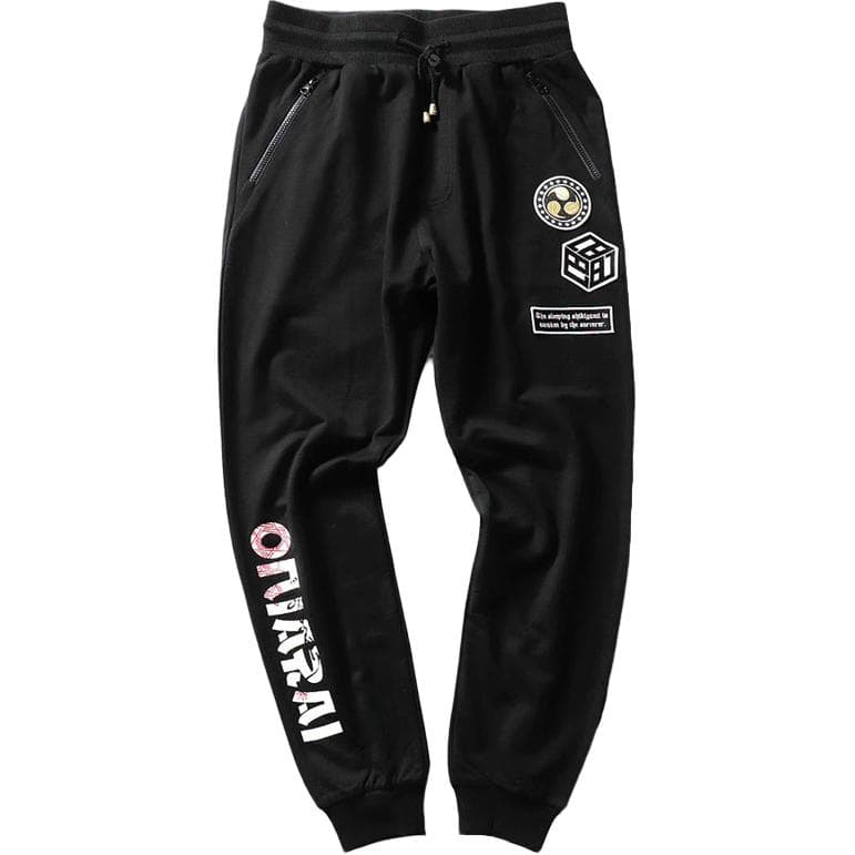 Штаны Onitsuka Tiger Bushin Embroidered Casual Pants Black - изображение 1