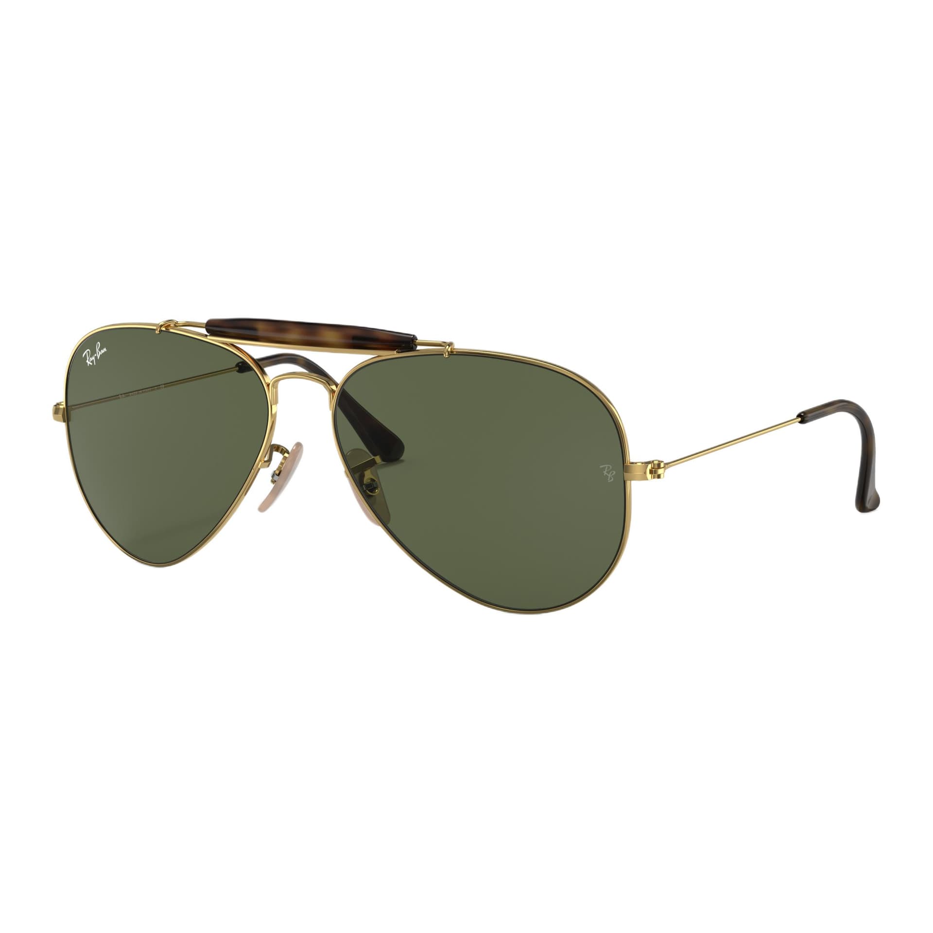 Солнцезащитные очки RayBan Металлические солнцезащитные очки Aviator унисекс золото - изображение 1