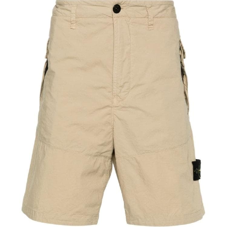 Шорты STONE ISLAND Повседневные шорты Мужские Светлый Умбра - изображение 1