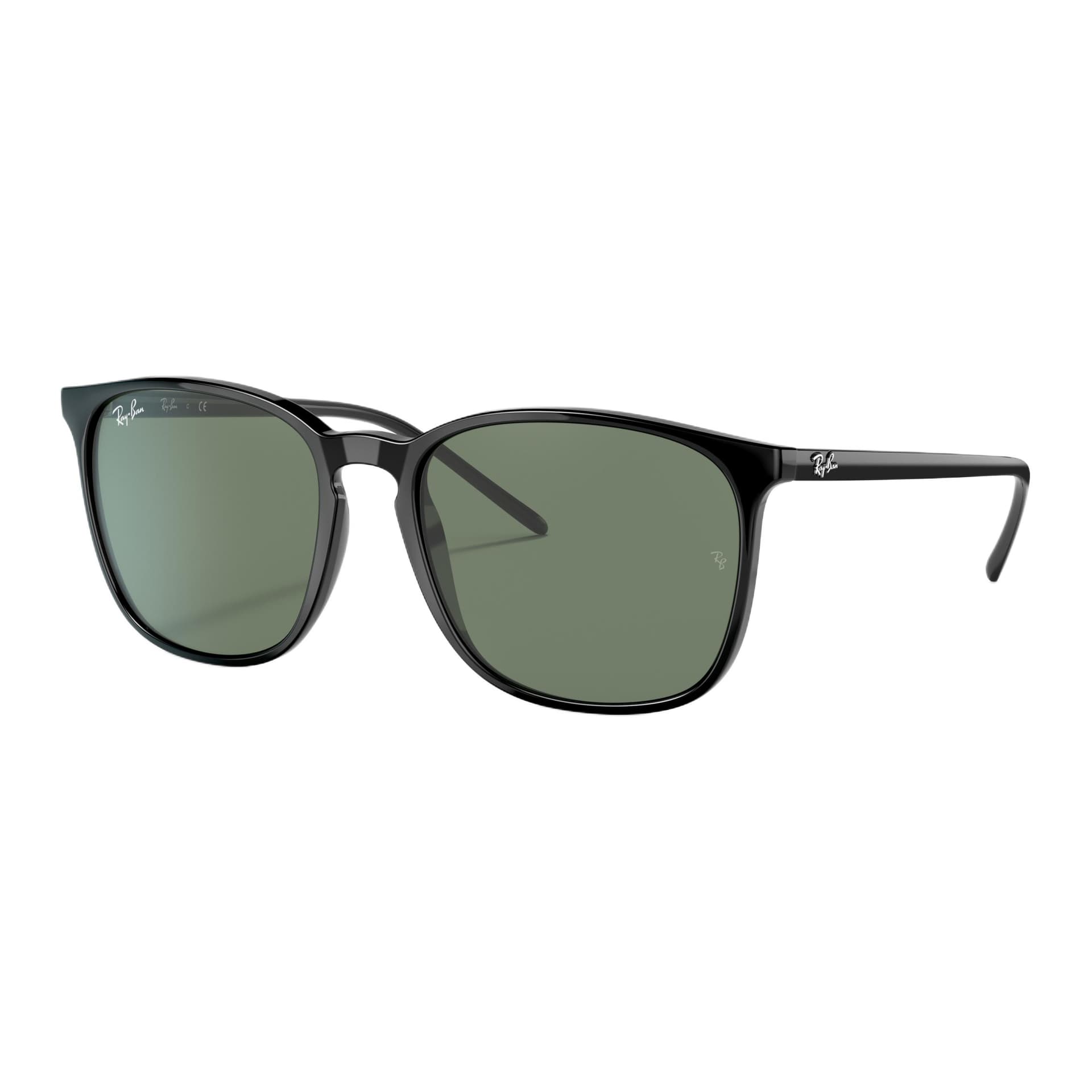 Солнцезащитные очки RayBan Ацетатные Квадратные Солнцезащитные Очки Унисекс Черные - изображение 1