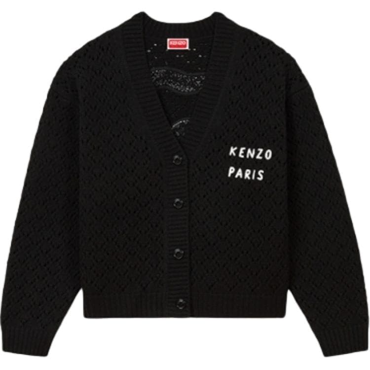 Кардиган KENZO SS25 Свитер Женский Черный - изображение 1