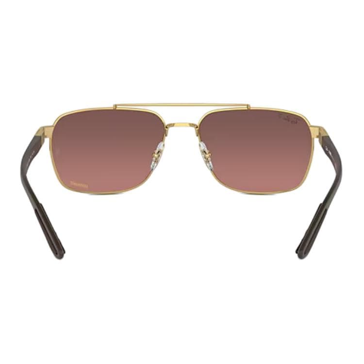 Солнцезащитные очки RayBan Steel Квадратные Солнцезащитные Очки Унисекс Коричневые - изображение 3