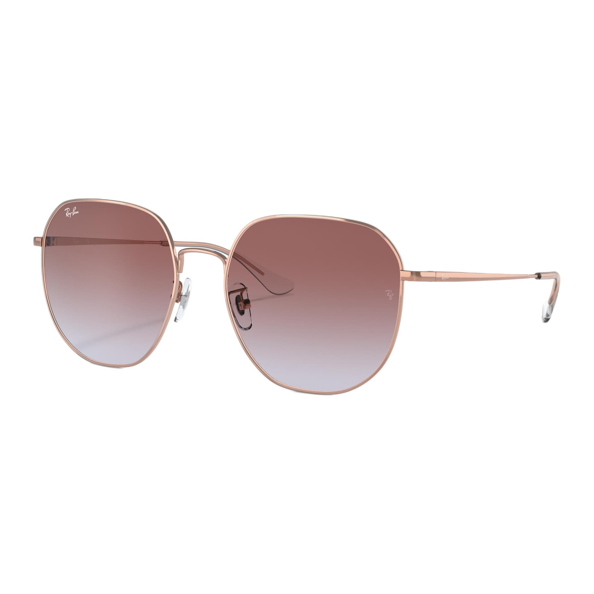 Солнцезащитные очки RayBan Логотип Металл Фигурный Солнцезащитные очки Унисекс Золото - изображение 1