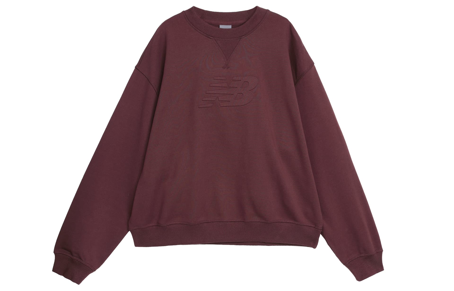 Худи New Balance French Terry Женская Толстовка Сливово-Коричневый - изображение 1