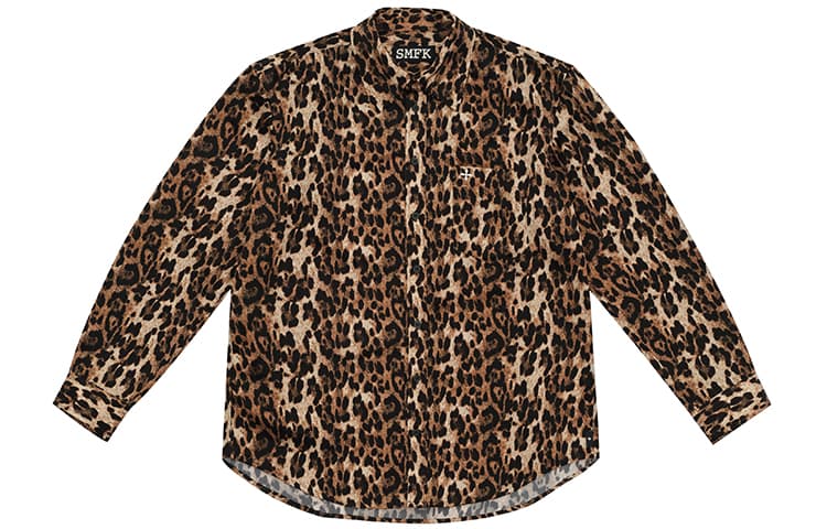 Блузка SMFK Compass Leopard Satin Shirt - изображение 1