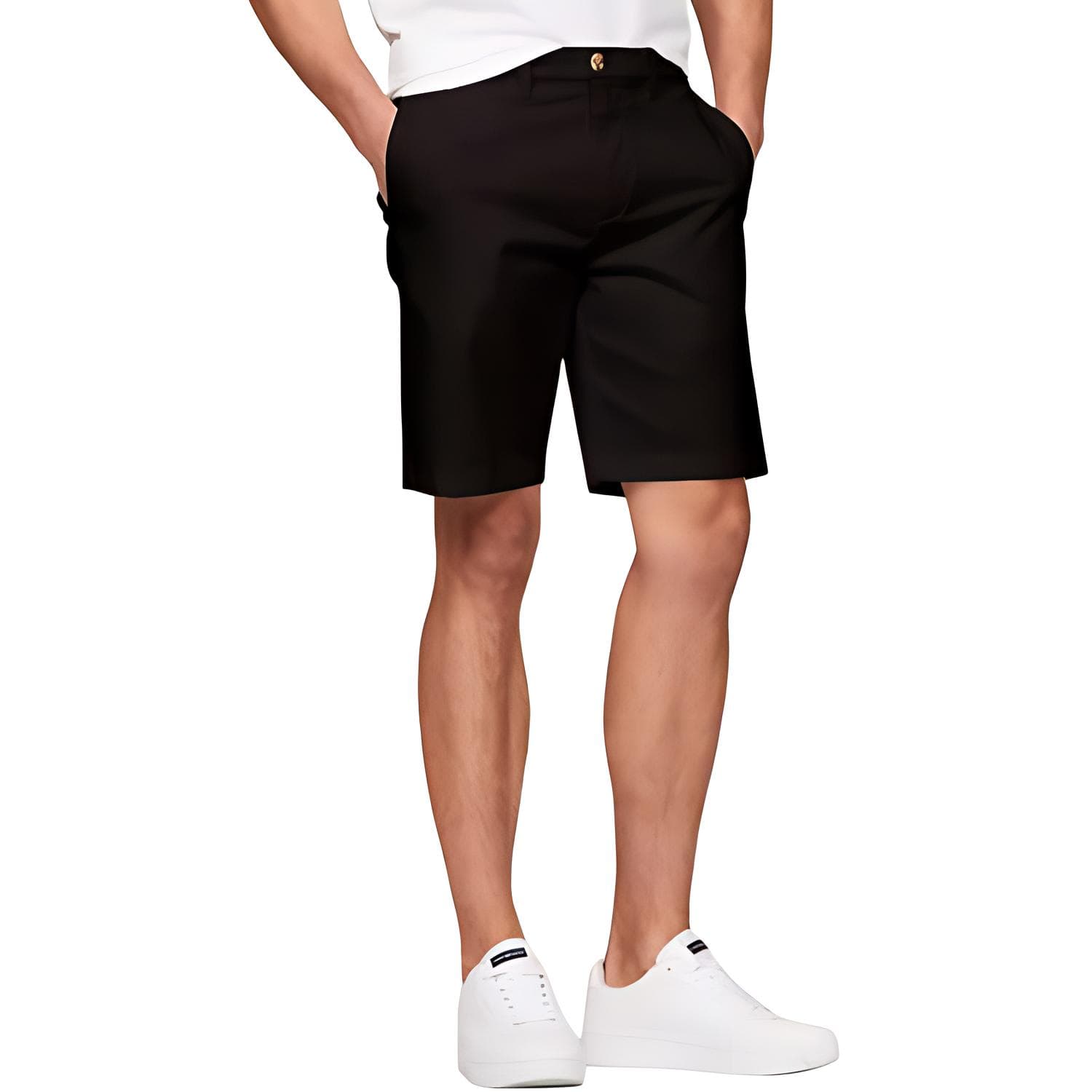 Шорты Tommy Hilfiger Стандартный крой 9' Tommy Короткие Повседневные Шорты Мужские Черные - изображение 3