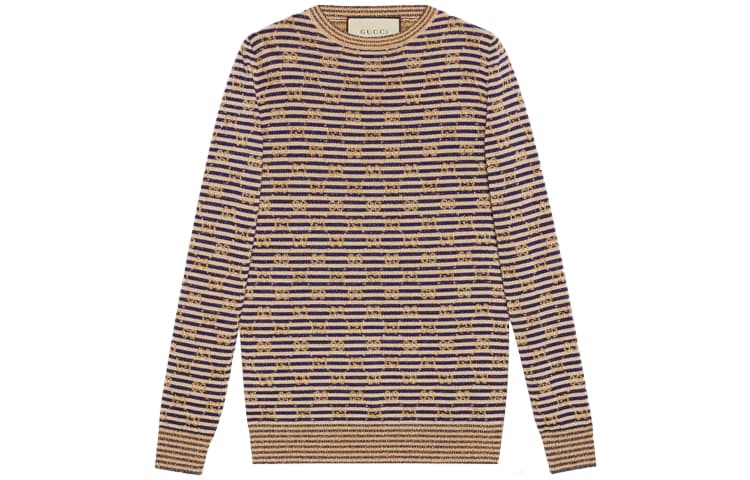 Кофта Gucci SS21 Striped Logo Sweater - изображение 1