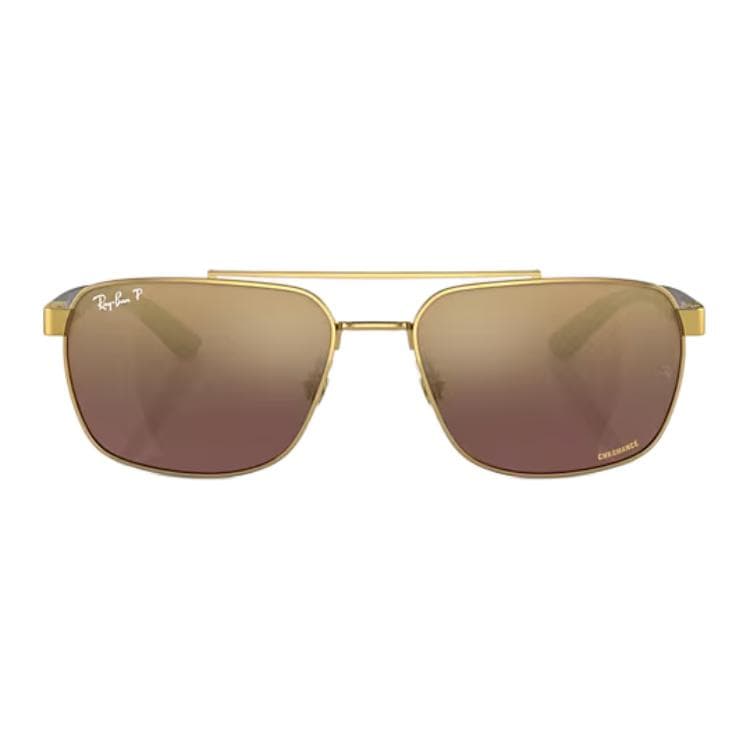 Солнцезащитные очки RayBan Steel Квадратные Солнцезащитные Очки Унисекс Коричневые - изображение 2