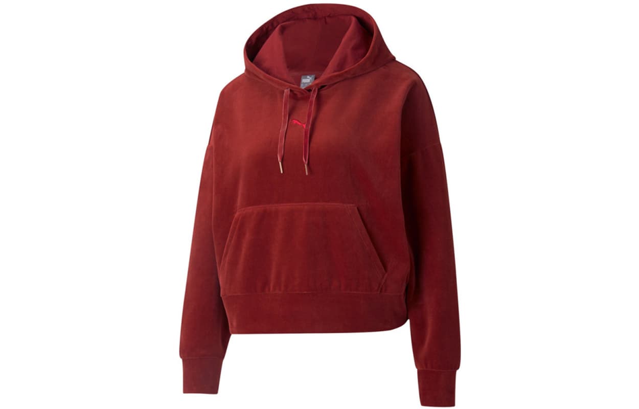 Худи Puma Her Velour Hoodie Logo - изображение 1
