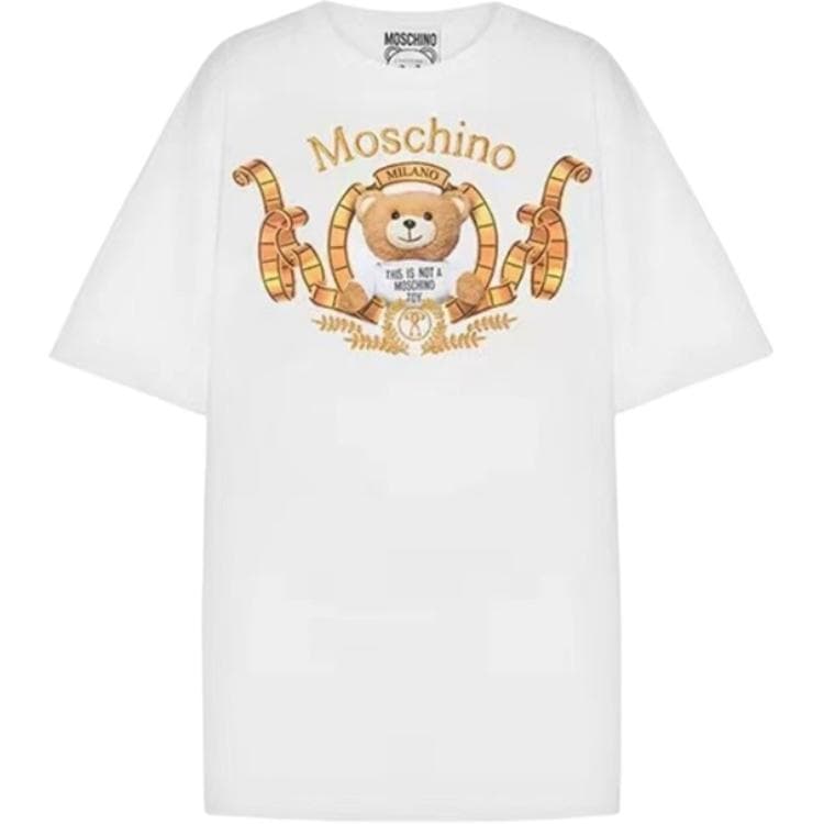 Футболка MOSCHINO Белые Женские T-рубашки - изображение 1