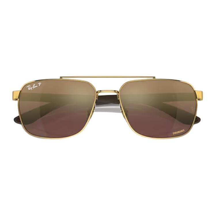 Солнцезащитные очки RayBan Steel Квадратные Солнцезащитные Очки Унисекс Коричневые - изображение 5