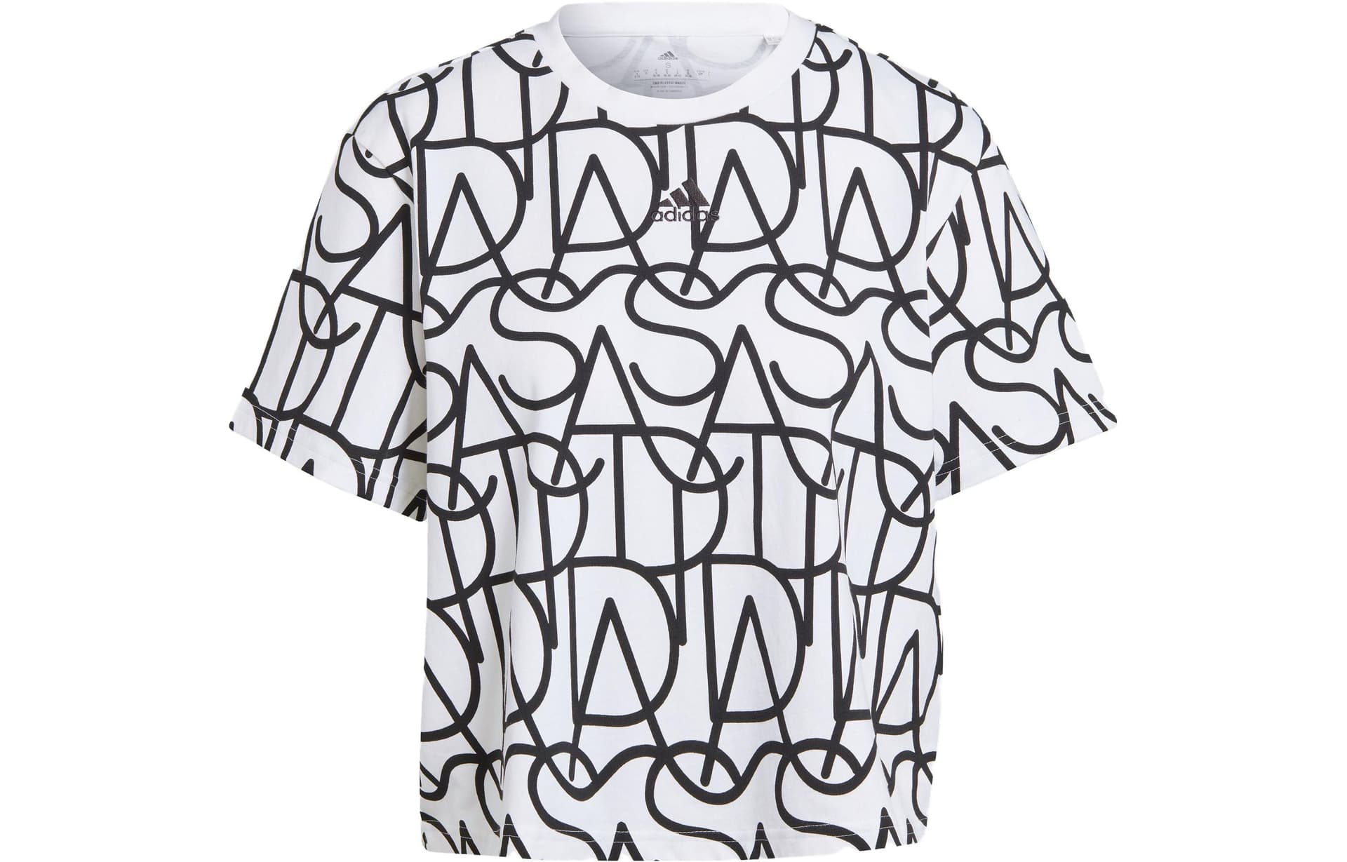 Футболка adidas ALLOVER GRAPHIC BOYFRIEND TEE LogoT - изображение 1