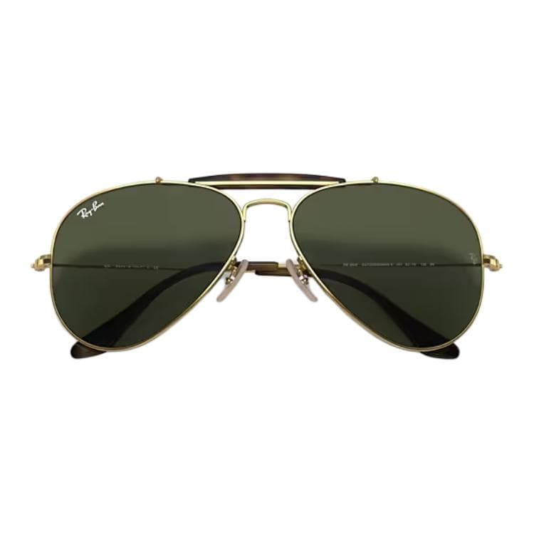 Солнцезащитные очки RayBan Металлические солнцезащитные очки Aviator унисекс золото - изображение 3