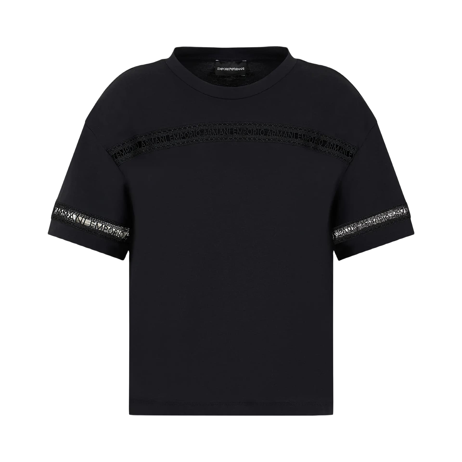 Футболка EMPORIO ARMANI T-рубашка женская черная - изображение 1