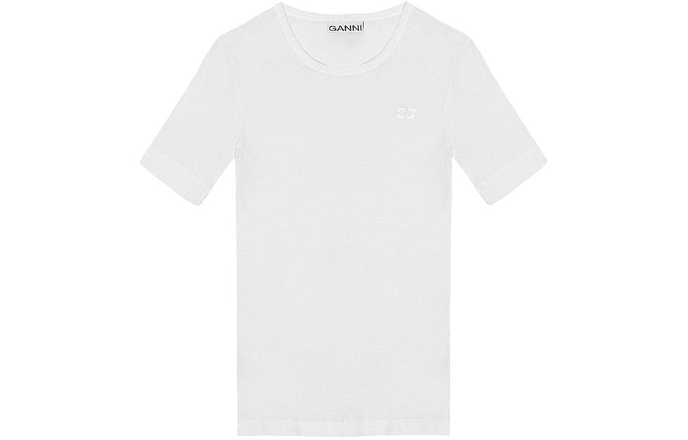Футболка GANNI logo SS24T - изображение 1