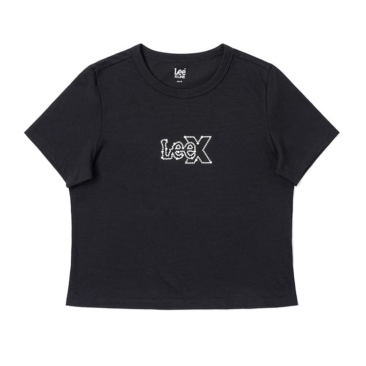 Футболка Lee SS25 Standard (Standard) T-Shirt Женская Черная - изображение 1