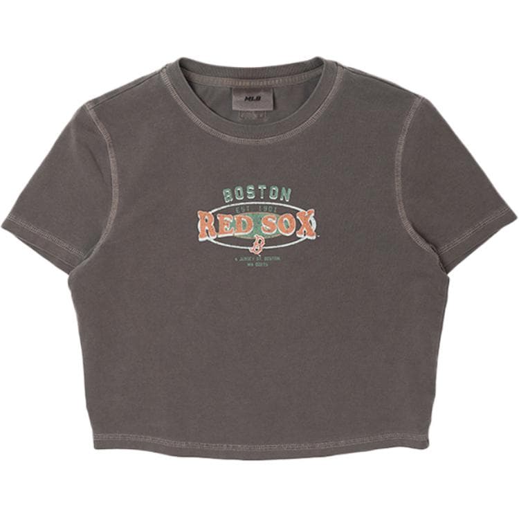 Футболка MLB Preppy Style Collection Boston Red Sox T-Shirt Женская Светло-Коричневая - изображение 1