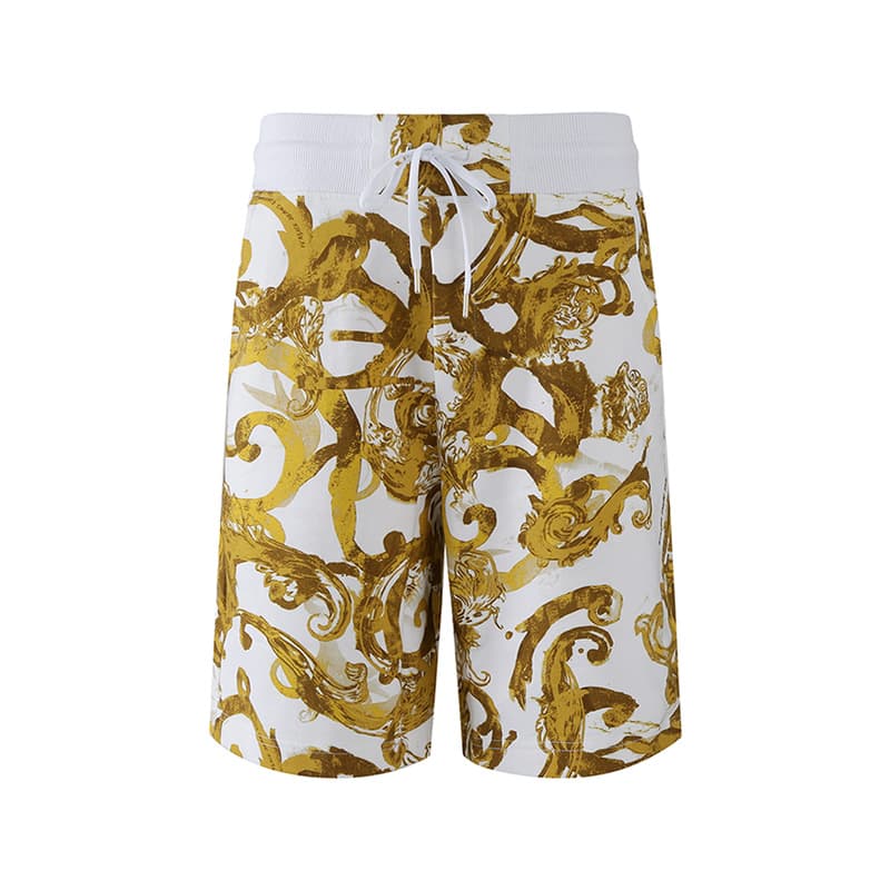 Шорты VERSACE JEANS COUTURE Повседневные шорты Мужские Белые Многоцветные - изображение 1