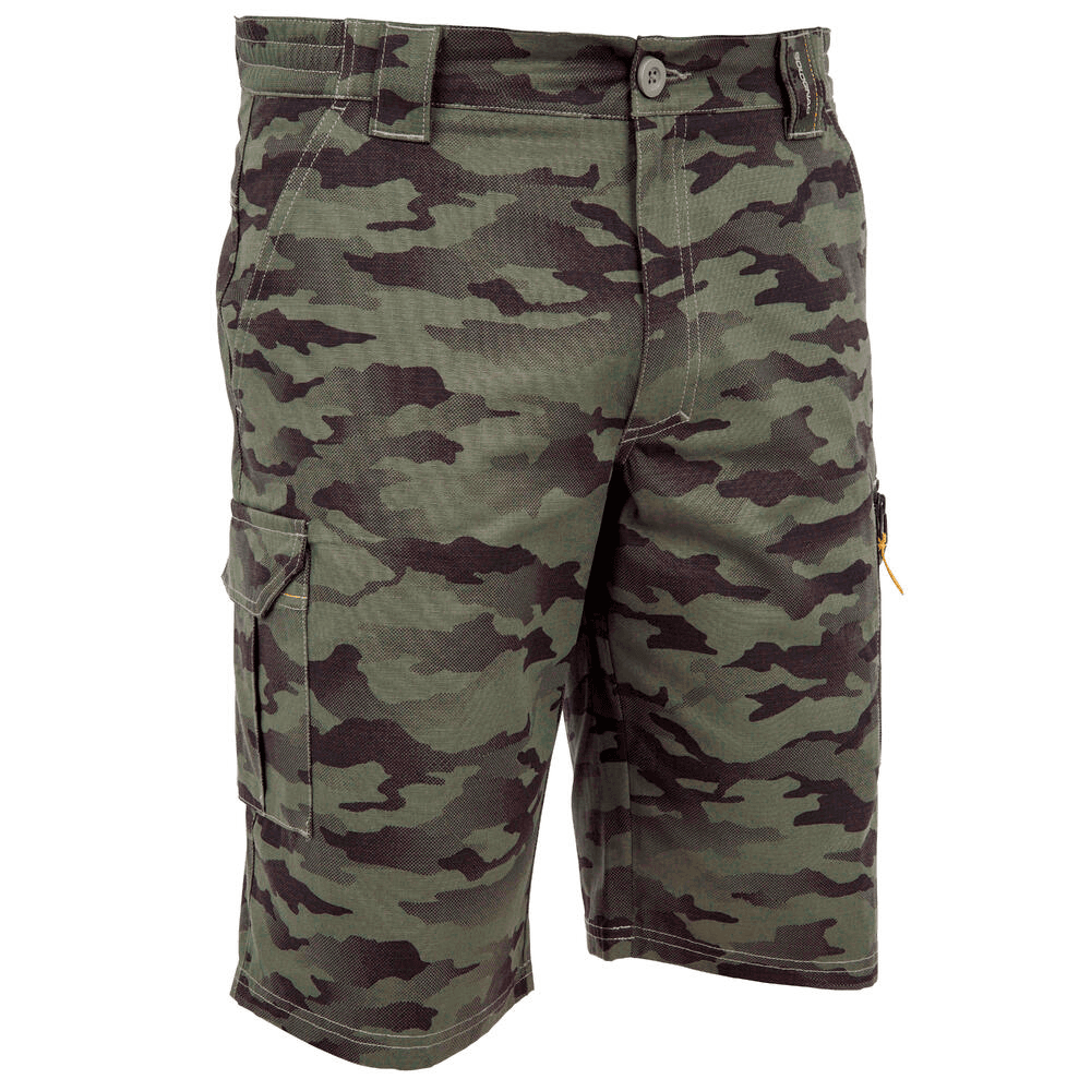 Шорты DECATHLON SOLOGNAC500 Collection Повседневные шорты Мужские Камуфляж Зеленый - изображение 1