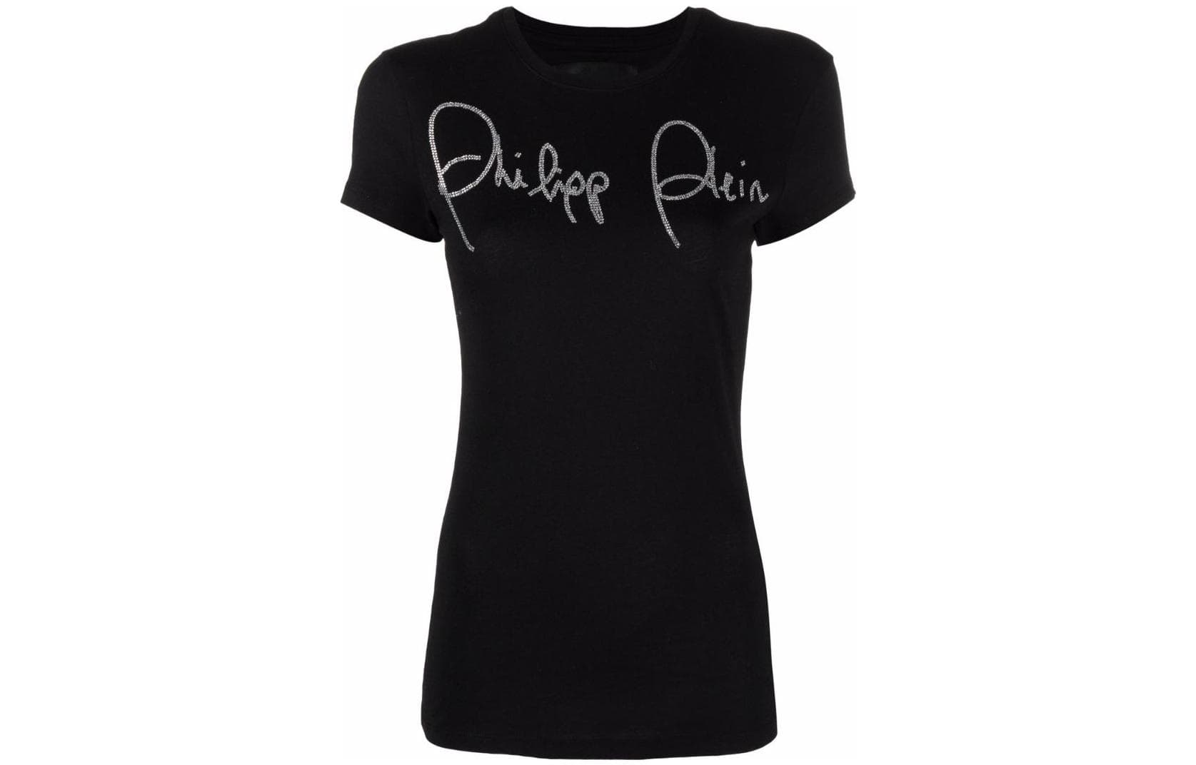 Футболка PHILIPP PLEIN Стандартная рукавная рубашка T женская черная - изображение 1