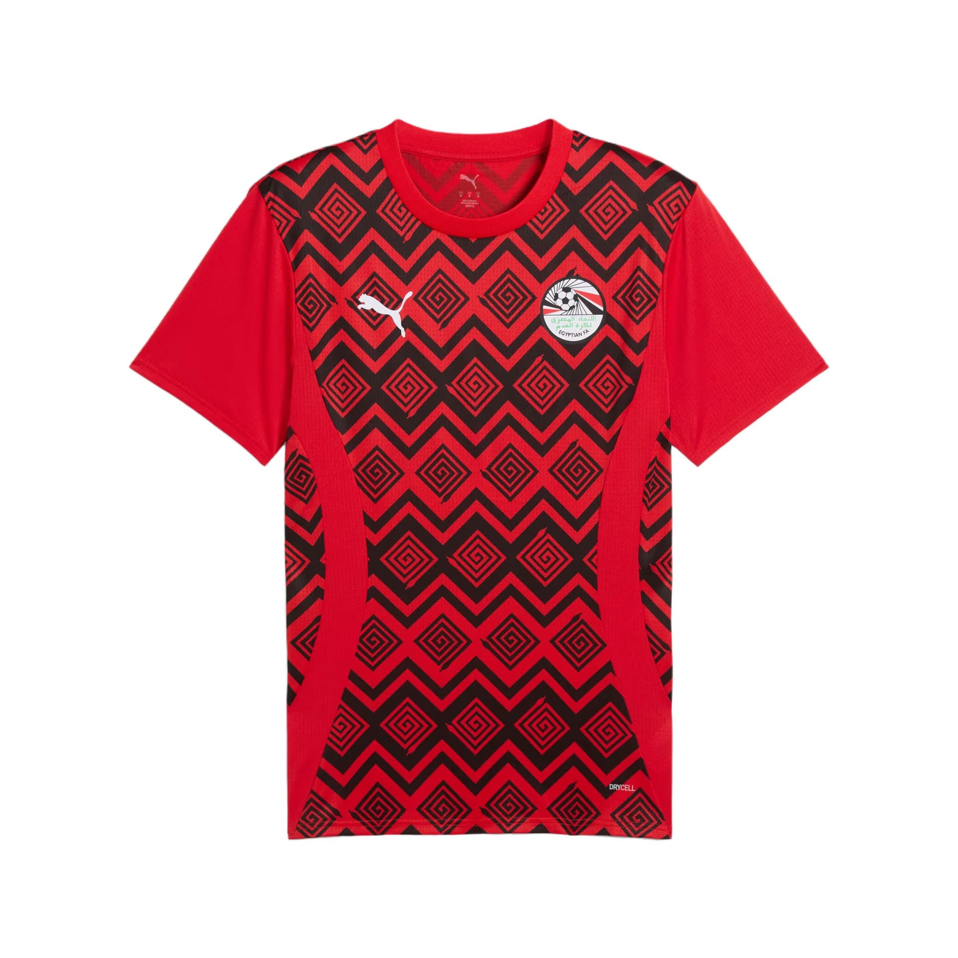 PUMA X Egypt Футболка мужской команды Египта FW24 красный черный - изображение 1