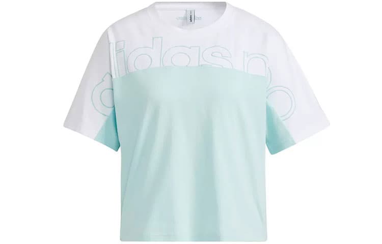 Футболка Adidas Neo SS24 T Рубашка Женская Зеленая - изображение 1