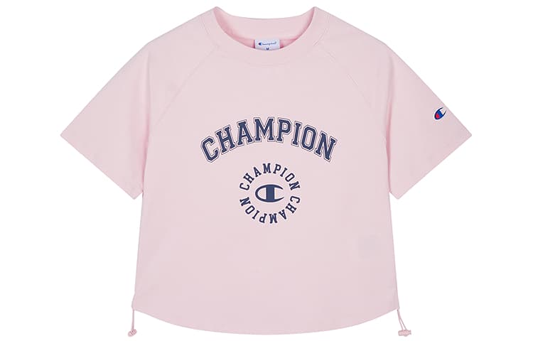 Футболка Champion SS25 WOMENS CASUAL Американский винтаж Модный тренд Индивидуальный Короткий рукав Футболка Женский Версия для США - изображение 1
