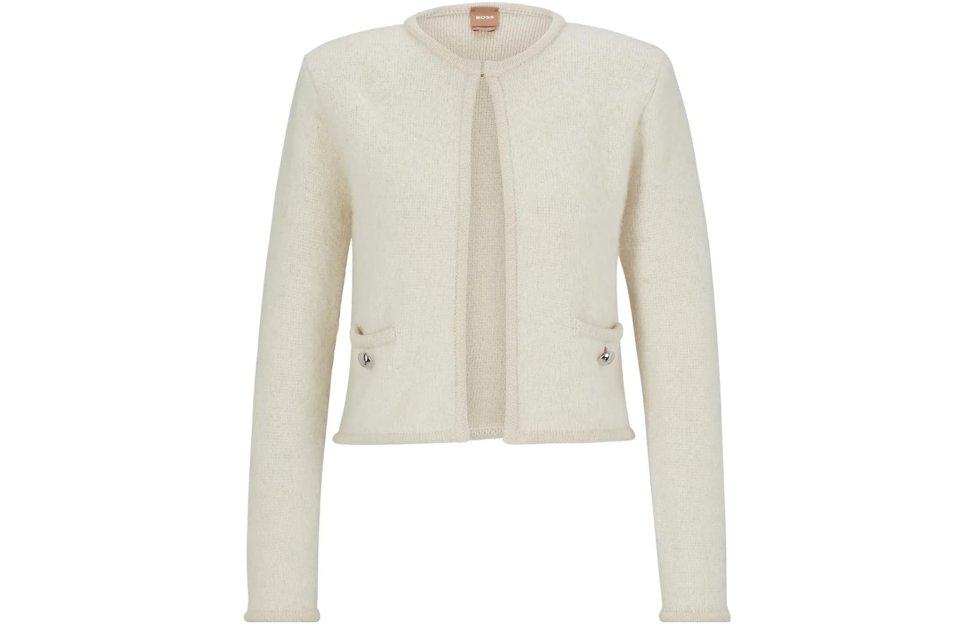Кофта HUGO BOSS Open-Front Cardigan With Buttoned Pockets - изображение 1