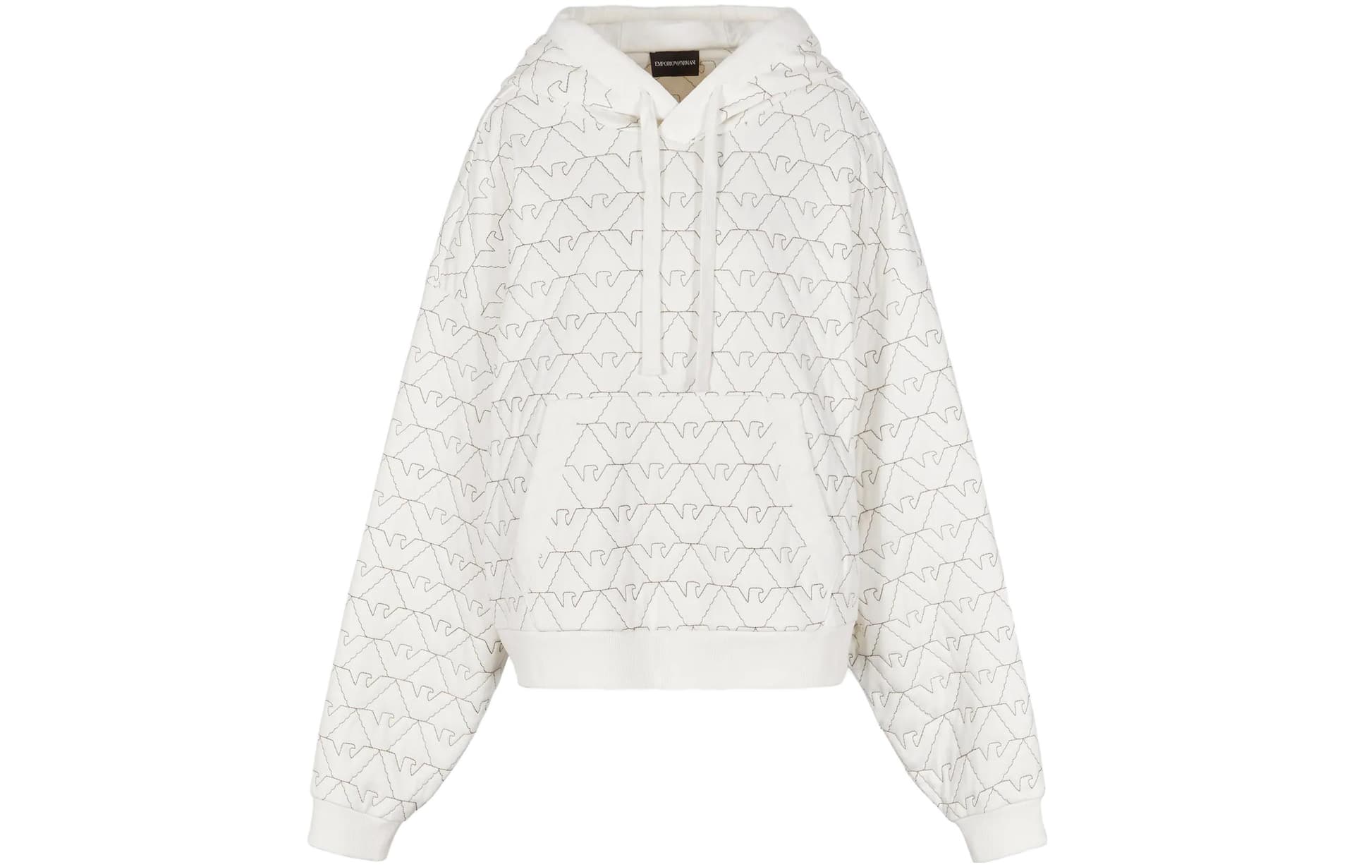 Худи EMPORIO ARMANI SS23 Толстовка Женская Белая - изображение 1
