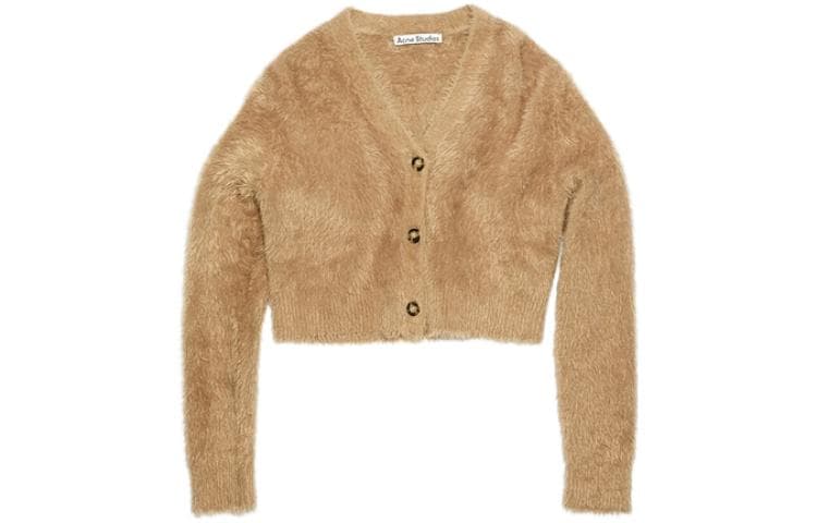 Кофта Acne Studios Трикотаж Женский Верблюжий Коричневый - изображение 1