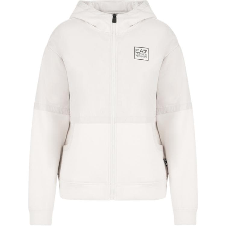 Худи EMPORIO ARMANI EA7 FW24 Толстовка Женское Бежево-серый - изображение 1