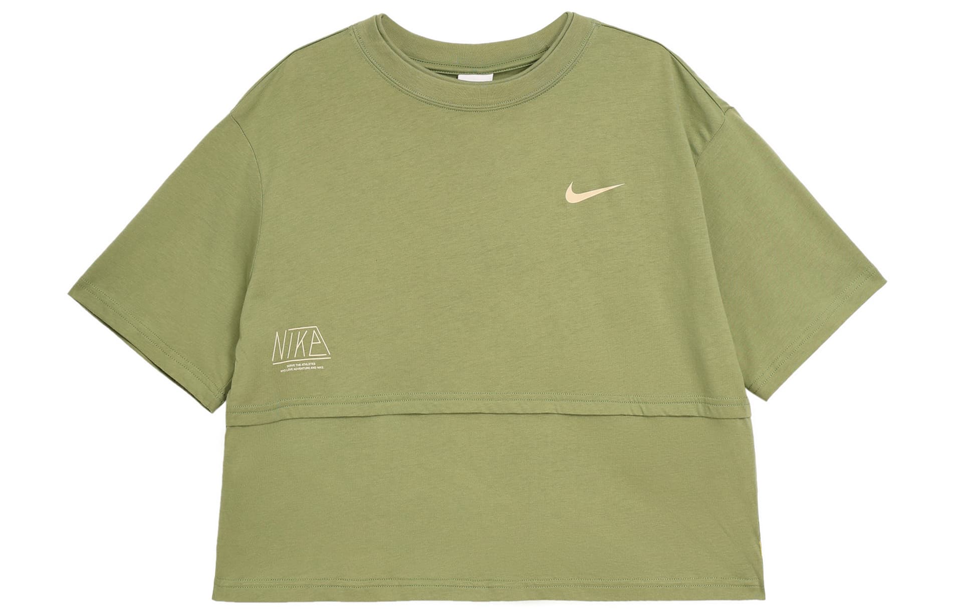 Футболка NIKE Зеленые Женские Футболки - изображение 1