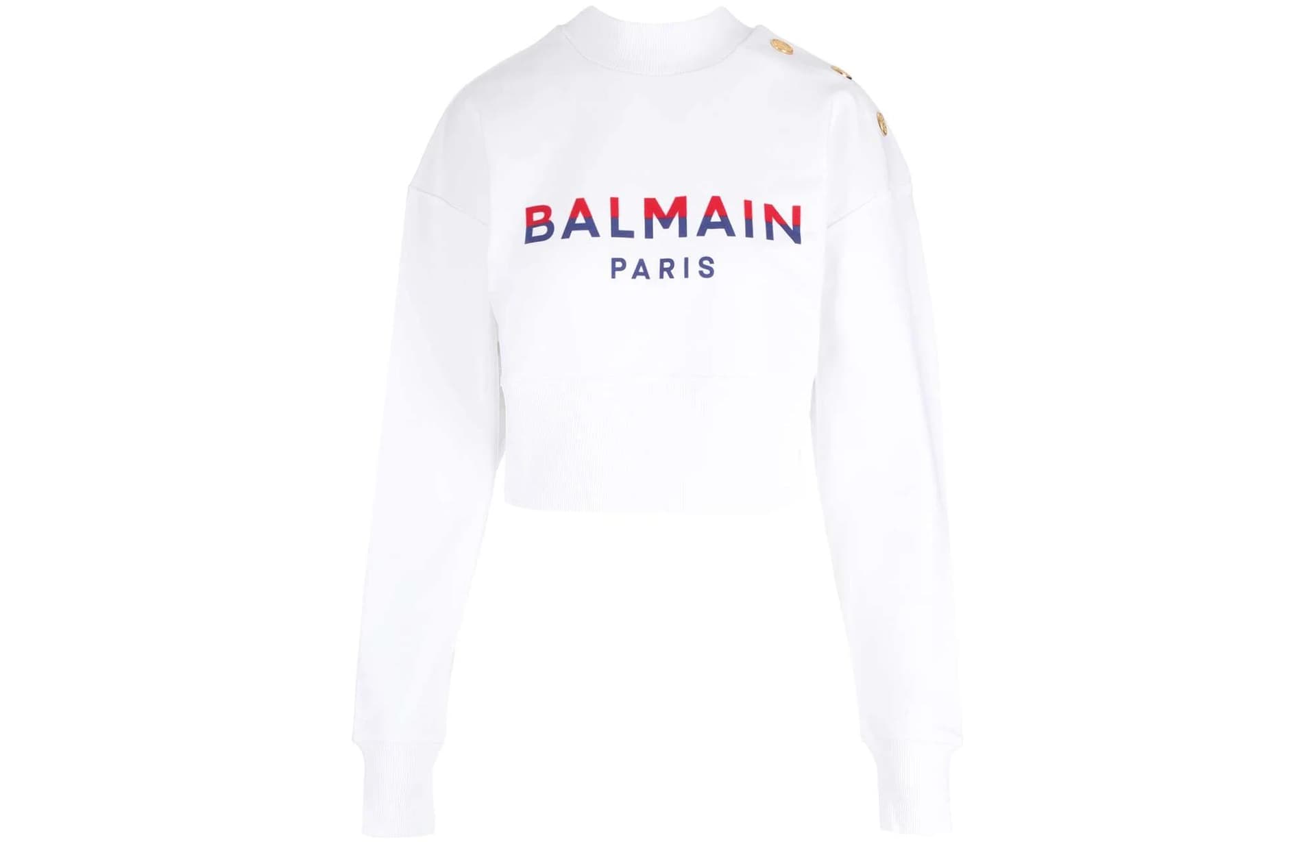 Худи BALMAIN Белый Женские Толстовка - изображение 1