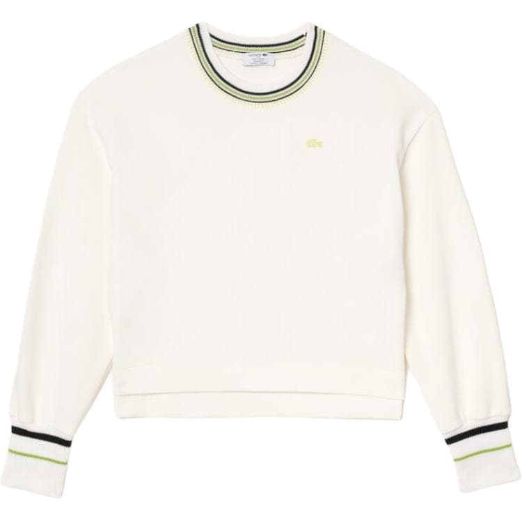 Кофта LACOSTE Трикотаж Женский Белый Черный Желтый - изображение 1