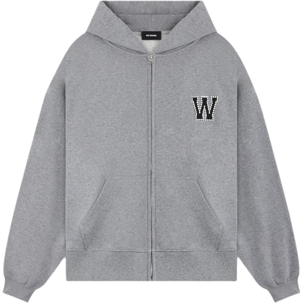 Худи WE11DONE FW24 Толстовка женская серая - изображение 1
