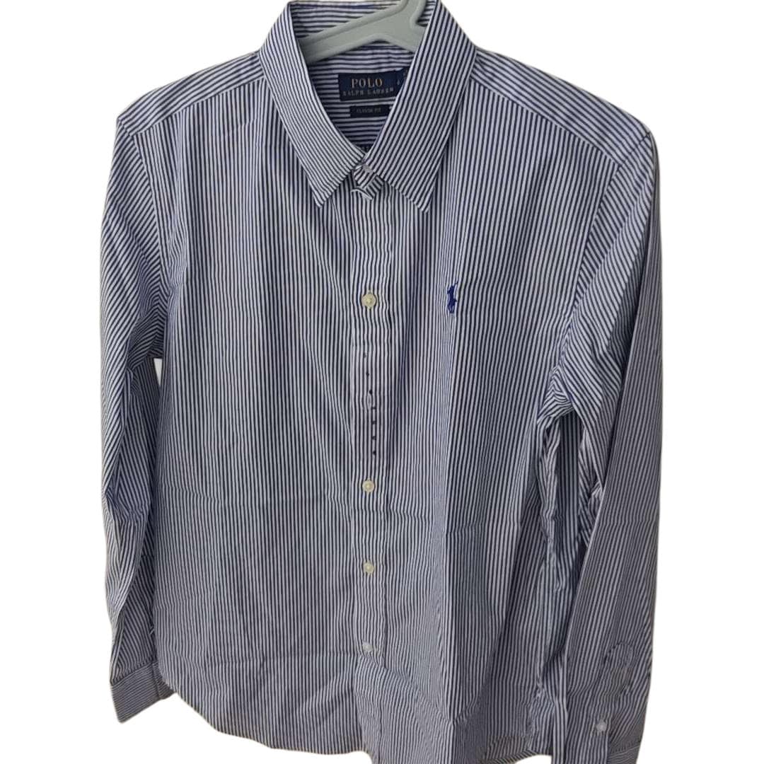 Блузка Polo Ralph Lauren Рубашка Женская Синяя - изображение 1