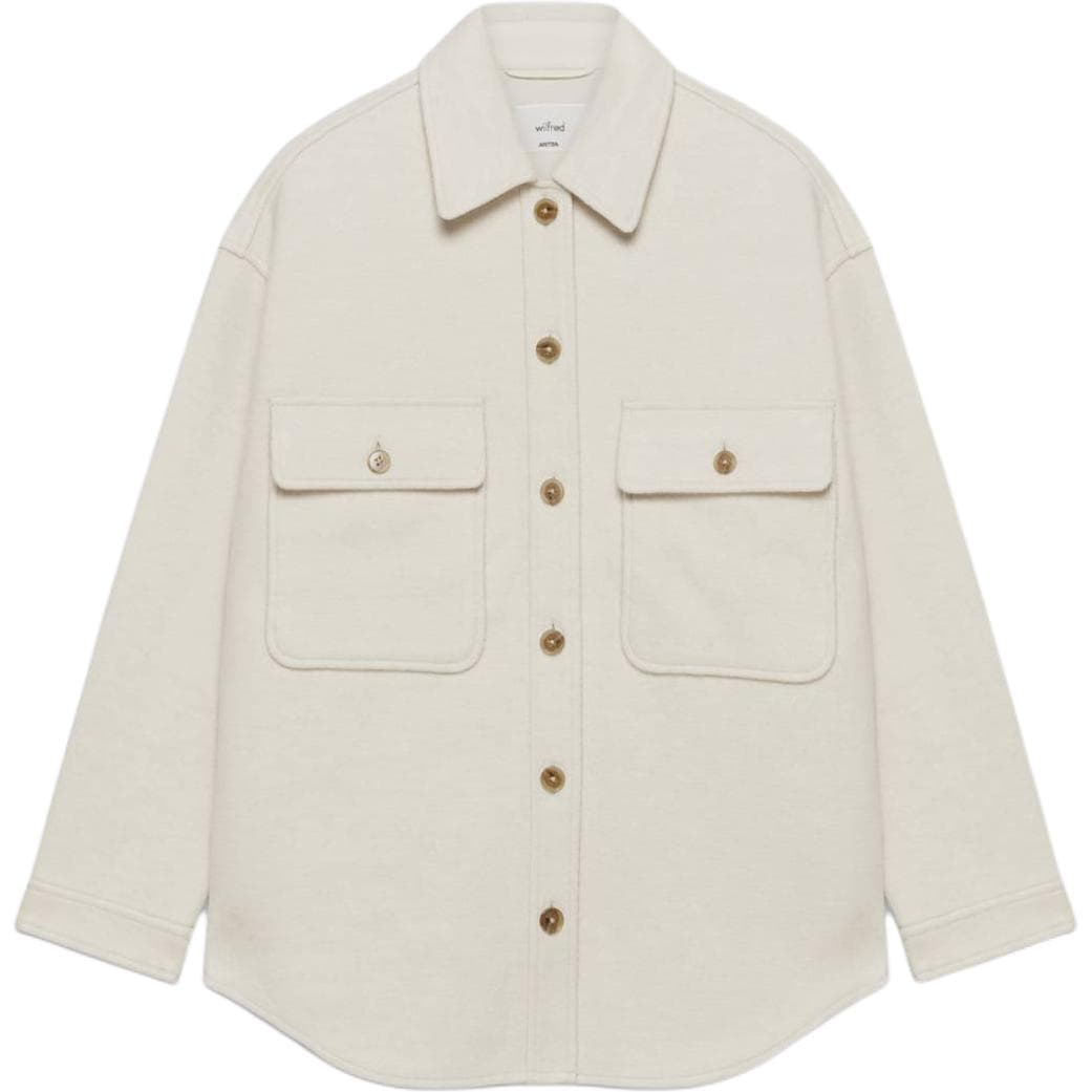 Куртка ARITZIA FW24 WILFRED YVONNE Мериносовая шерсть Куртка Куртки Пальто Женские Березовый Березовая древесина - изображение 1