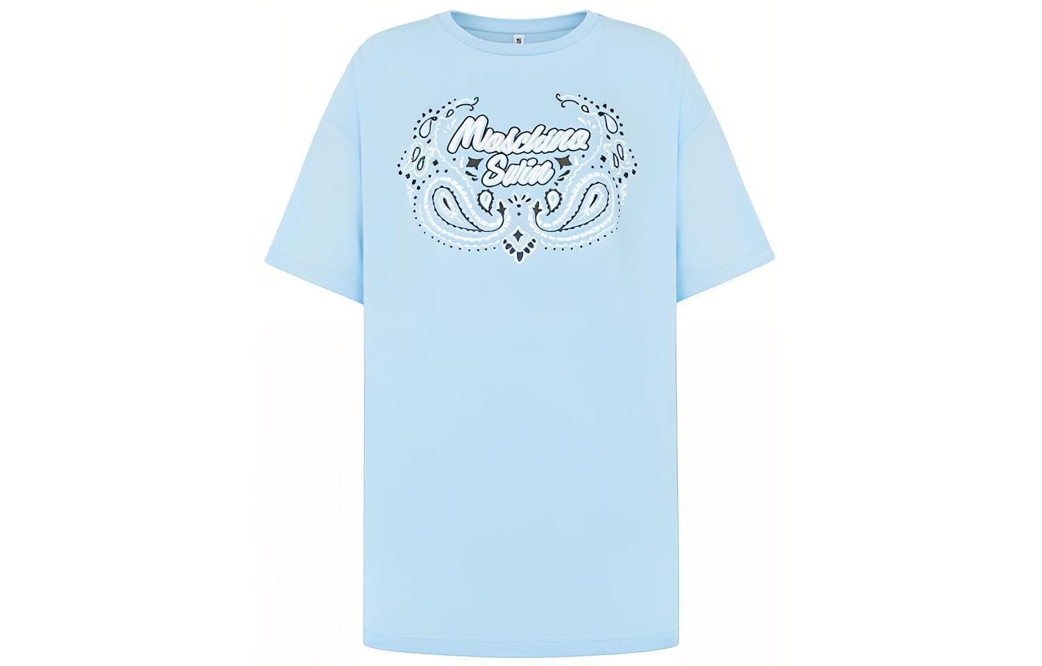 Футболка MOSCHINO Синие Женские Футболки - изображение 1