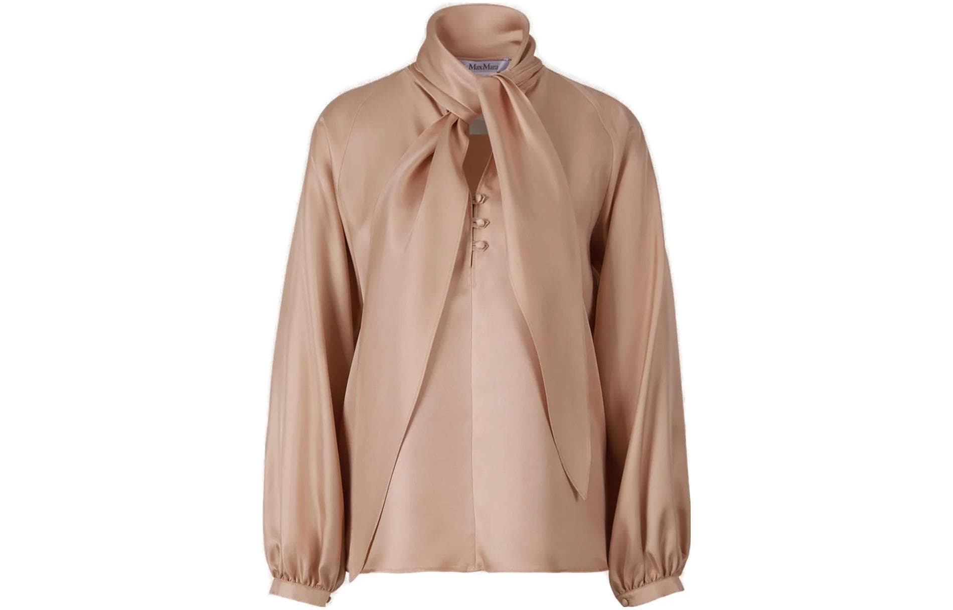 Блузка MaxMara Рубашка Женская Телесно-розовая - изображение 1