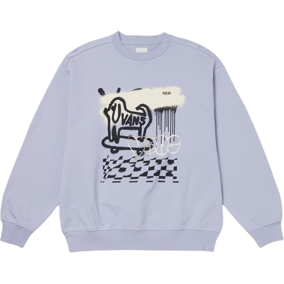Кофта Vans Свитшот Женские Светло-фиолетовый - изображение 1