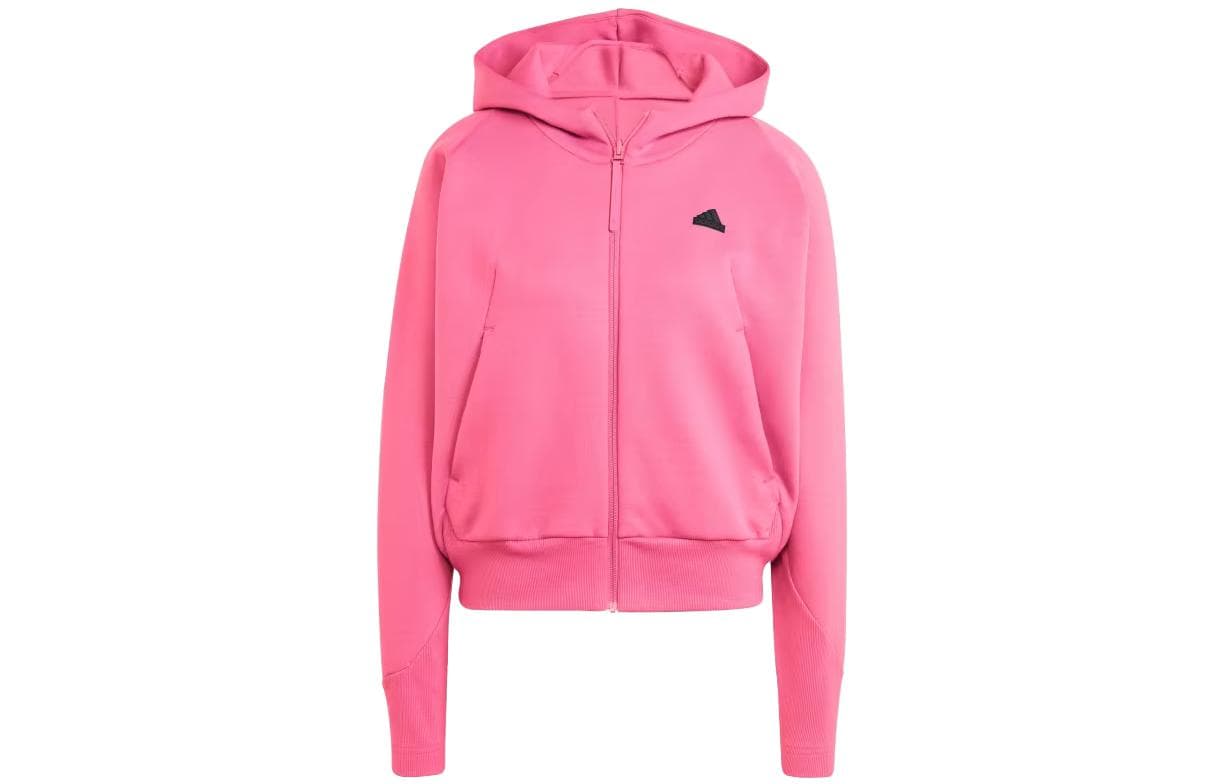 Худи Adidas Розовые Женские Толстовки - изображение 1