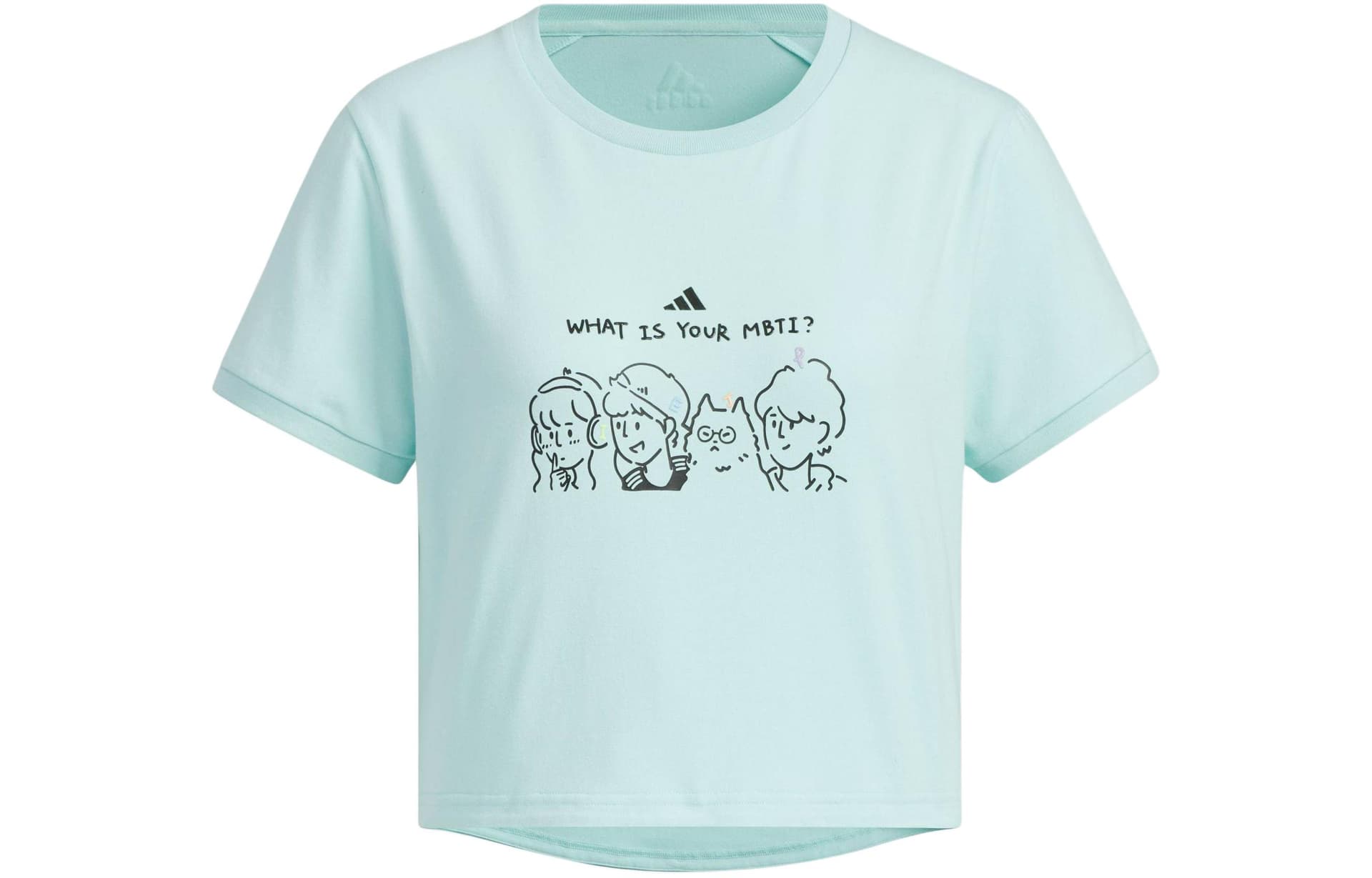 Футболка adidas GRAPHIC CROP T-SHIRT MBTI logo T - изображение 1
