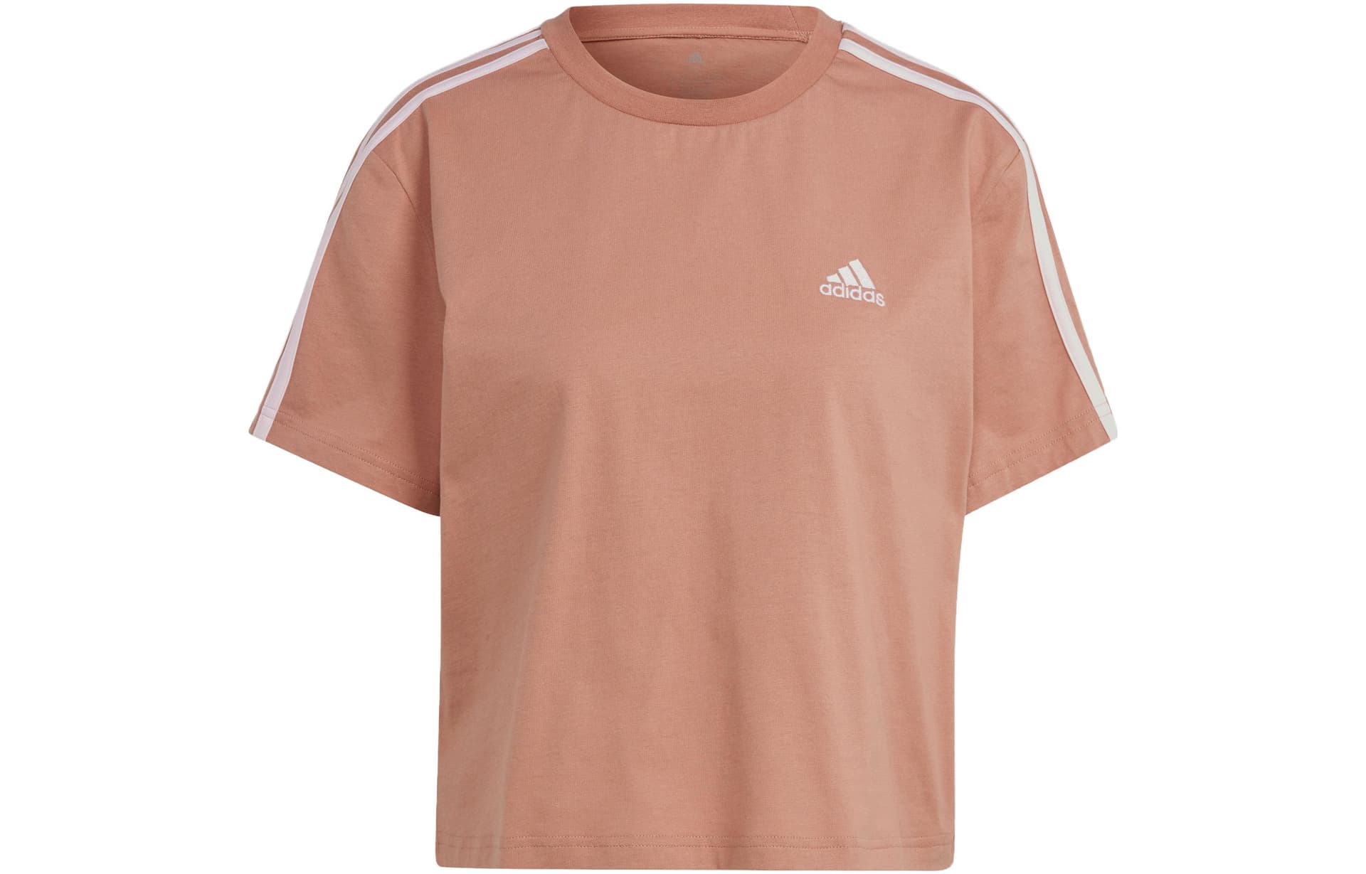 Футболка Adidas Essential T-Shirt Женская Глиняного Слоистого Цвета - изображение 1